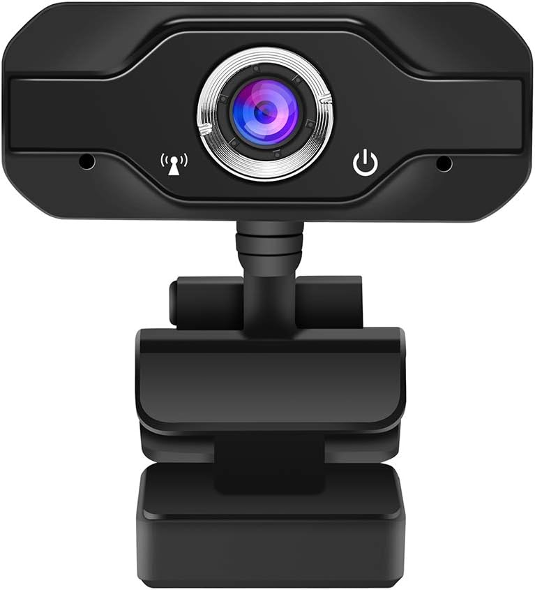 1080p HD Web Cam Camera Webcam with Mic Microphone for Computer PC Laptop Notebook Mini Plug Play Video Calling Computer Camera Built-in Mic Flexible Rotatable Clip Autofocus Full HD PC Camera
