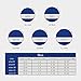 Silicone Wedding Ring,Silicone Wedding Band for Men,Camo,6 Pack, Metal Look Silver, Black, Grey, Blue