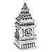 Queenberry Sterling Silver Landmark Series 'London Big Ben Clock' European-Style Bead Charm