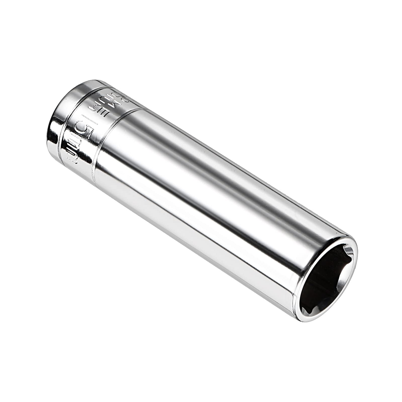 Kozelo 6 Point Deep Socket - [1/2 Inch x 15mm] Square Drive for Car Mechanical Equipment Repair Use, CR-V Steel Metric Sizes