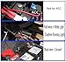 Flexible Led Light Strip 2 Pcs 24 Inch Dual Color LED Headlight Surface Strip Tube Light White & Amber Daytime Running Light Waterproof Switchback Sequential Lamp Turn Signal Light