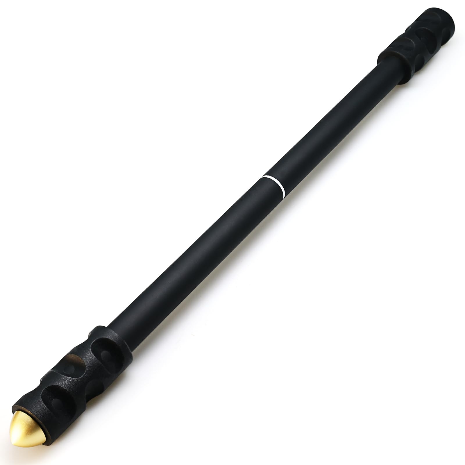 Photo 1 of TOMZEGNA Pen Spinning Mod Golden Bullet, Non Slip Coated Long Heavy Weighted Spin Pen for Beginner and Intermediate, Black