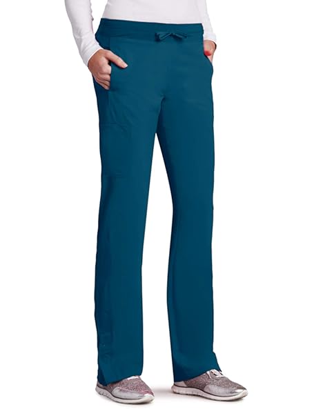 Barco One 4 Pocket Cargo Track Pant For Women 4 Way Stretch Medical Scrub Pant - 