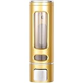 Liquid Soap Dispenser Wall Mount, 1 Chamber Bathroom Shower Pump Dispenser,Press Manually Lotion Soap Dispenser Use for Shampoo, Soap, Conditioner, Shower Gel, for Bathroom Kitchen Hotel (Gold)