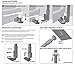 ARKON Replacement or Upgrade Car or Truck Seat Rail Floor Mounting Pedestal - Dual T Compatible Retail Black (GN088-L22-SBH)