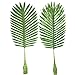 Warmter Faux Palm Leaves 5 Pack Palm Leaves Fake Faux Artificial Plant Leaves Green Single Leaf Palm for Home Kitchen Party Supplies Tropical Leaves Decorations (22 inch)