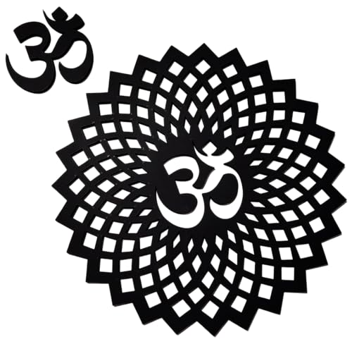 My Dream Carts Black Om Round Decorative