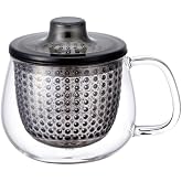 KINTO 22917 UNITEA Unimag, 11.8 fl oz (350 ml), Gray, Heat Resistant Glass