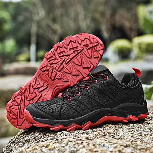 ziitop Hiking Shoes Men Outdoor Trekking Shoes for Men Anti-Slip Lightweight Breathable Quick-Dry Black