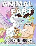 Animal Fart Coloring Book: Over 300 Fun Coloring Pages For Kids and Adults with Funny Farting Animal Designs Such As Dog, Dinosaur, Unicorn, Sloth and More Cute Animals by Farthy Press