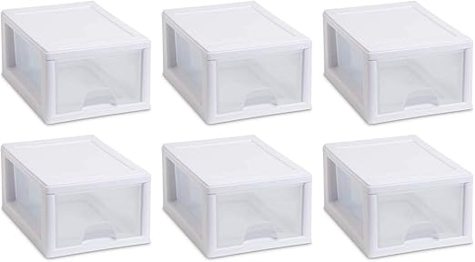 Amazon Com Sterilite 20518006 Sackable Storage Drawer Pack Of 6