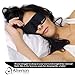 Alterion Comfortable 3D Sleep Mask with Earplugs and Carry Pouch