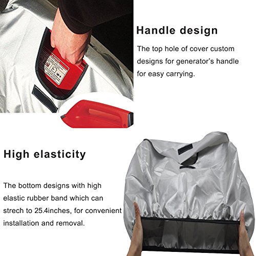 Opall Generator Cover for Honda Eu2000i Eu2200i, All Season Outdoor Storage Cover,Protect Against Dust, Debris, Rain Weather - Thumbnail 5
