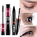 2Pcs Black Silk 3D Mascara Fiber Eyelash Grafting Kit for Thickening & Lengthening, Long Lasting, Waterproof Sexy Eye Makeup