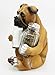 Adorable Hugging Fawn Boxer Dog Decorative Glass Salt Pepper Shakers Holder Resin Figurine