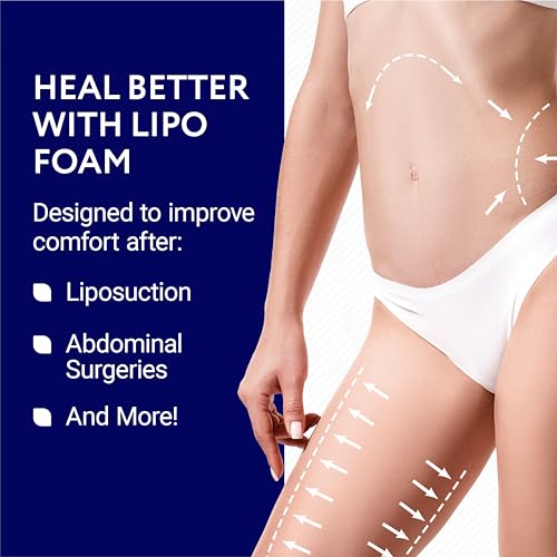 IMPRESA White Liposuction Foam Pads 3 Pack Aftercare for Liposuction, Tummy Tuck Surgery