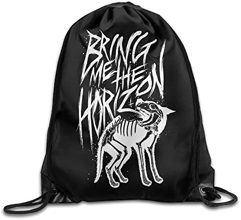 Bring Me The Horizon BMTH Wolf Bones Polyester Cinch Pack Drawstring Backpack Bags