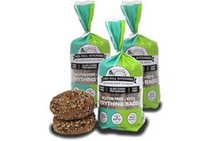 3-Pack Low Carb & Gluten Free Everything Bagels | Certified Keto & Paleo Friendly | Zero Sugars, Grain Free & Dairy Free | Fox Hill Kitchens