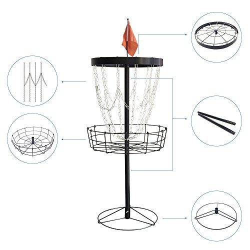 image for Brown bear New Model Lightweight Steel 12-Chain Portable Disc Golf Bas
