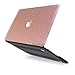 PapyHall MacBook Air 13 inch Case, Bling Bling Crystal Rubberized Coated Hard Cover Case Colored Glitter Design Plastic Hard Case for Apple Macbook Air 13 inch Model : A1369/A1466 -Rosegold