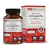KSM-66 Ashwagandha by DailyNutra - 600mg Organic Root Extract - High Potency Supplement with 5% Withanolides | Stress Relief, Increased Energy and Focus (90 Capsules)