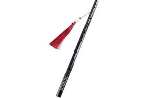 Vctitil Chinese Traditional Bamboo Flute,Transverse Dizi,Mo Dao Zu Shi Cosplay Accessory Woodwind Music Instrument for Beginner,C D E F G Key(G-42cm/16.53inch)