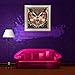 UPMALL DIY 5D Diamond Painting by Number Kits, Full Drill Crystal Rhinestone Embroidery Pictures Arts Craft for Home Wall Decoration OWL 15.75×11.81 inches