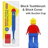 KoreaDesignCompany Kids Children Antibacterial Toothbrush Toothbrush Holder Case Cover (BlockBrush-RedHolder)