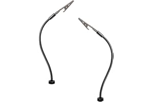 BECLUMAS 2 Pack Magnetic Helping Hands Soldering,Flexible Gooseneck Metal Arms for Automobile Electronics Soldering jewelry, Painting Art Crafts Hobby with Adjustable Alligator Clips