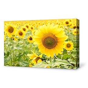 Canvas Wall Art for Living Room,Bedroom Home Artwork Paintings Sunflower Ready to Hang - 12x18 inches