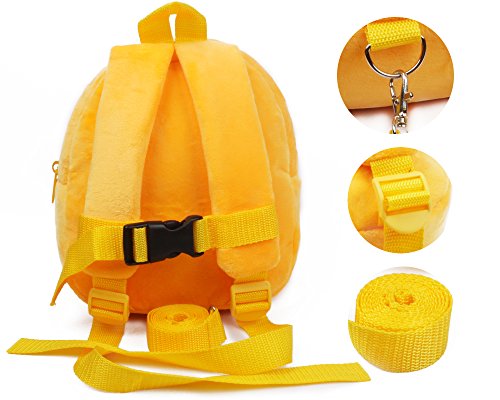 Toddler Anti-Lost Walking Safety Harness Cute Backpack with Leash for 1-3 Years Children by Lingery