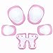 Child Kids Protective Gear Set,Knee and Elbow Pads with Wrist Guards Toddler for Multi-sports Cycling ,Bike,Rollerblading, Skating, Volleyball (Pink)
