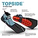Seaview 180 Topside Snorkel Fins - Rock Safe Walkable Swimming Flippers w/ Neoprene Boot - Swim Fins Adult for Lap Swimming - Short Flippers for Swimming Adult Women & Men w/ Mesh Bag