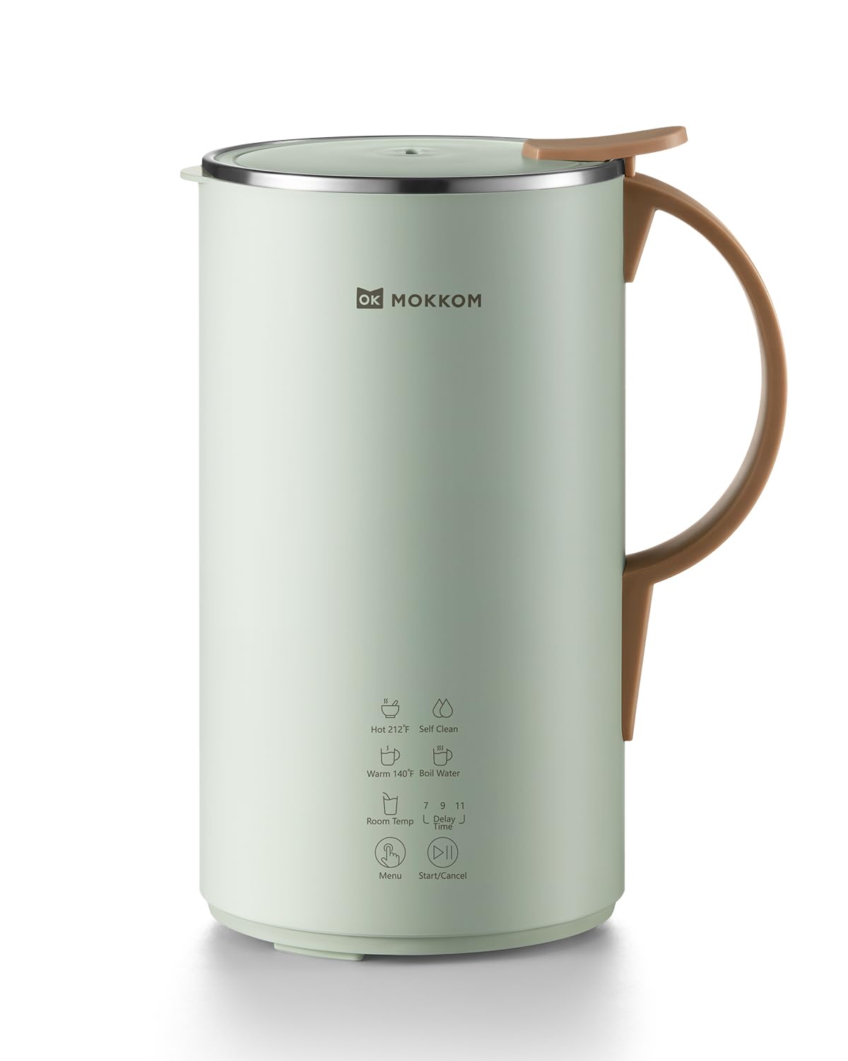 Photo 1 of ***(MINOR DAMAGE)***MOKKOM Automatic Nut Milk Maker, 20 oz Soy Milk Maker, Homemade Almond, Oat, Coconut, Soy, Plant-Based Milk and Dairy Free Beverages, Almond Milk Maker with Delay Start/Boild Water/Self Clean - Green