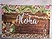 Allenjoy 7x5ft Summer Aloha Luau Party Backdrop Tropical Hawaiian Flowers Wooden Sculpture Photography Background Sea Palm Birthday Musical Party Banner Decoration Cake Table Photo Studio Booth Props