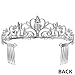 Silver Princess Tiara with Comb & Ribbon Loop – For First Communion, Wedding, Pageant, Sweet 16 & Baby Shower