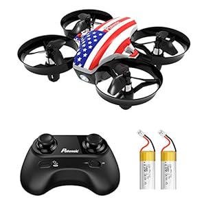 Mini Drone, Potensic A20 RC Nano Quadcopter 2.4G 6 Axis, Altitude Hold Function, Headless Mode Safe and Stable Flight, Remote Control Drone for Beginners & Kids -Flag