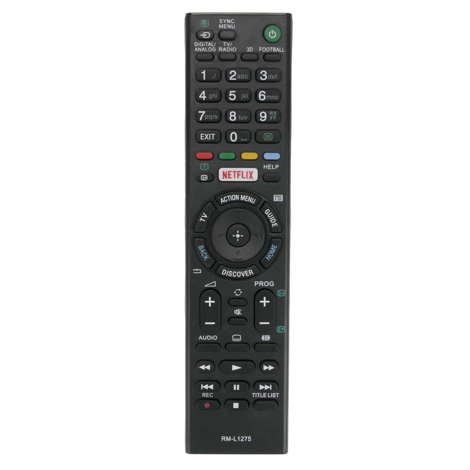 VINABTY RM-L1275 Universal Remote Control Fit for Sony TV RMT-TX100D RMT-TX100B RMT-TX200U RMT-TX102U RM-GA016 RM-Y135A RM-954 RM-GA018 RM-Y136 RM-955 RM-GD022 RM-Y139 RM-956 RM-YD047 RM-Y167 RM-961