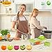 Mandoline Slicer Vegetable Grater Cutter Food Container with 5 Thickness Blades