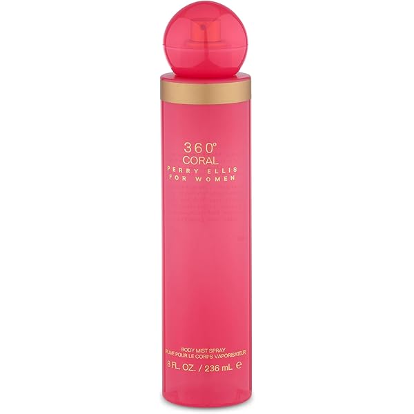 Amazon.com : Perry Ellis 360 Coral for Women, 8.0 fl oz Body Mist