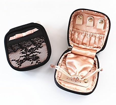 Black Lace Jewlry Case, Jewelry Box,Travel Jewellery Box,Jewelry case, Gift Box,Travel Organizer