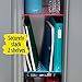 Five Star Extra Tall Locker Shelf and Drawer, Holds 100 lbs., 14 in. Clearance, Fits 12 in. Width, Red