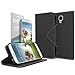 Cellto Samsung Galaxy S4 Premium Wallet Case [Slim Ultra Fit] [Premium Black] Diary Cover/w ID Pocket for Galaxy S IV Galaxy SIV i9500 [Made in Korea]