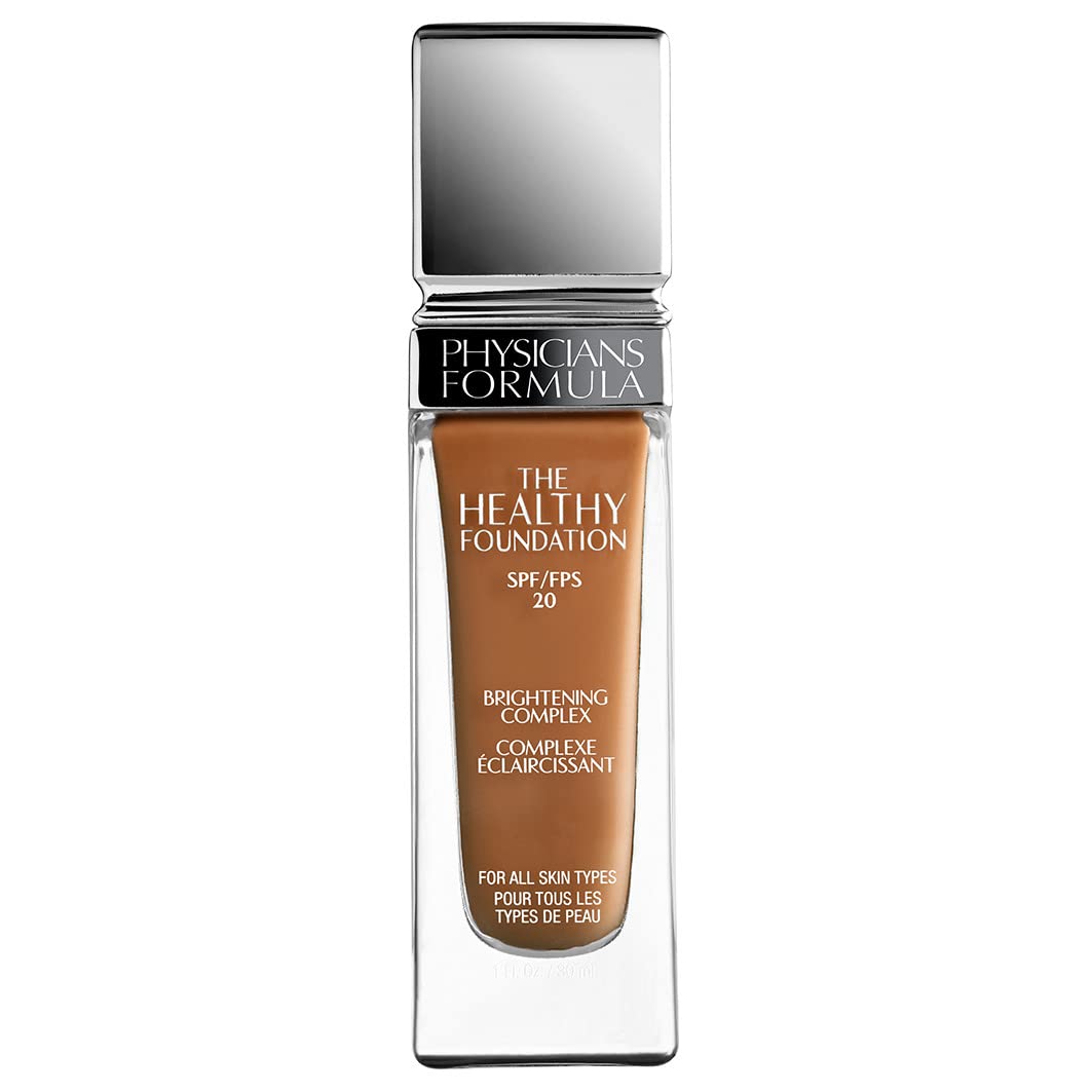 Physicians Formula - The Healthy Foundation SPF 20 - Long-wearing Foundation with Lightweight, Medium Coverage - with Brightening Complex, Hyaluronic Acid, Vitamin A, C& E Antioxidant Blend - DN3 โ image 1