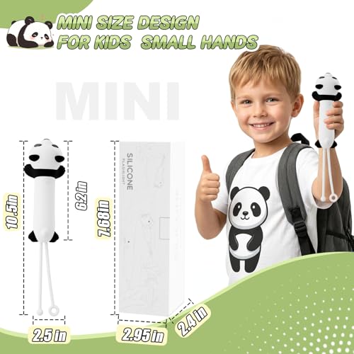 LOVERUIS Kid Rechargeable LED Flashlight, LED Flashlight for Boys and Girls, Funny Flashlight Suitable for Camping and Outdoor Exploring, Birthday Gift (Torch Panda)