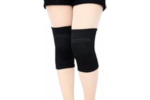 Leegem Unisex-Adult Kid Black Dancer Soccer Baseball Ice-Hockey Softball Garageman Kneepad-Great Cycling Football Hiking Clim