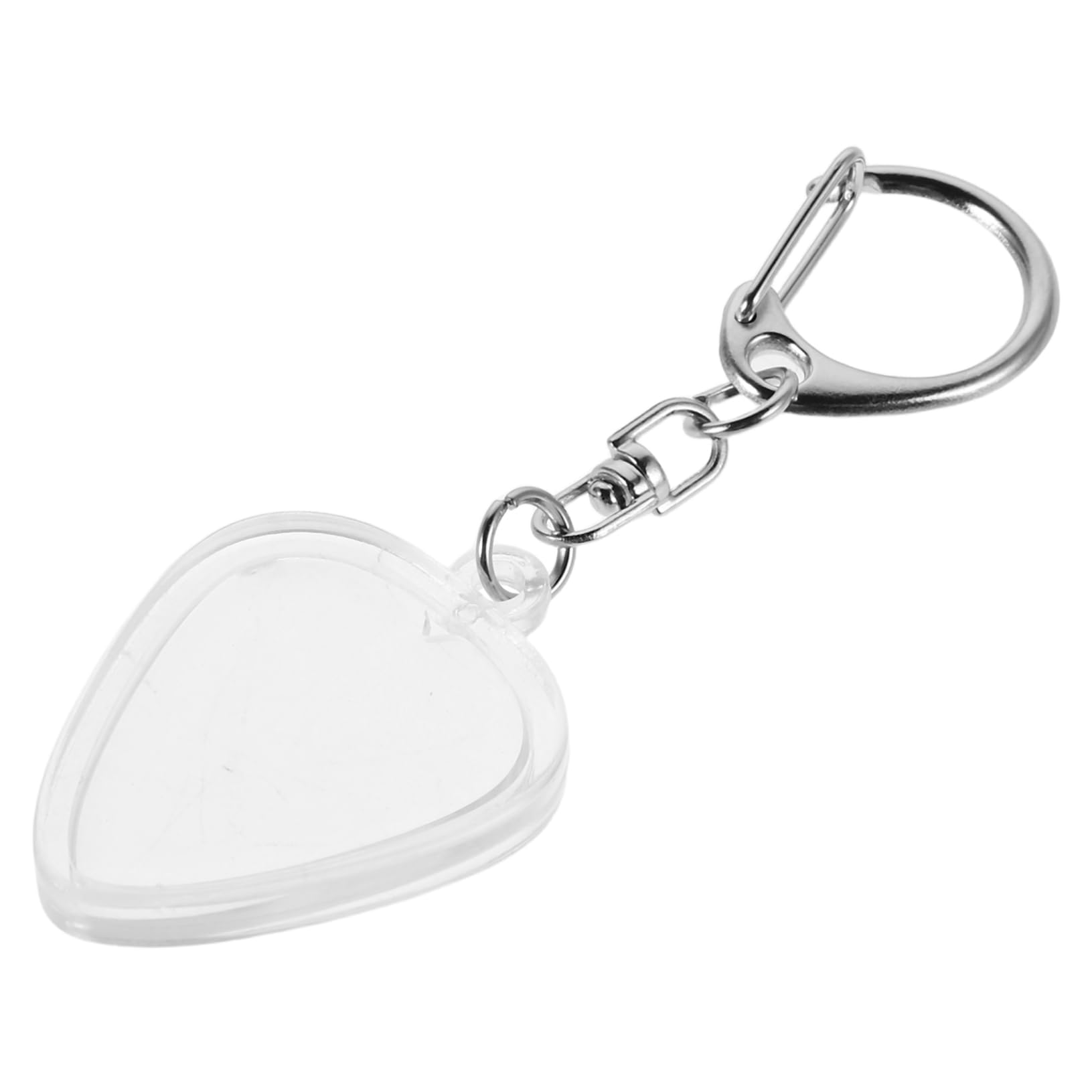 Photo 1 of TOYANDONA Guitar Pick Holder Keychain Heart Shaped Clear Case for Easy Identification and Storage of Standard Guitar Picks for Music Enthusiasts and Players