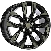 Replica ART Series Wheel, Size 17x7.5, 5x114.3 Bolt Pattern, 40 Offset, 60.1 Center Bore, 1599lbs Load Rating, Gloss Black (S