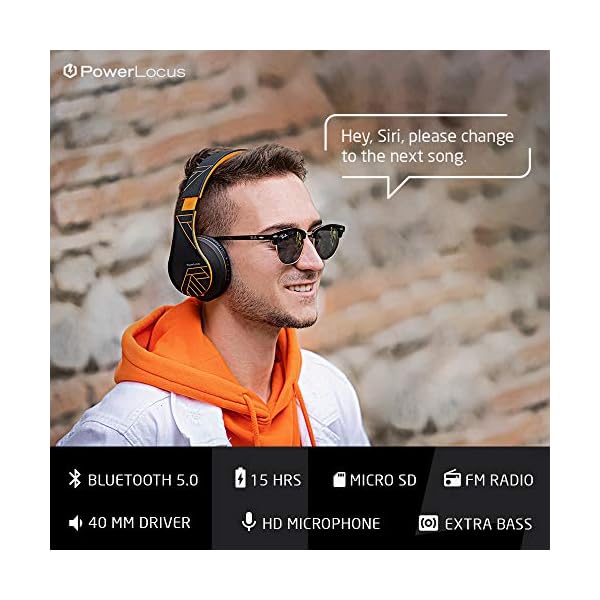 PowerLocus-Bluetooth-Over-Ear-Headphones-Wireless-Stereo-Foldable-Headphones-Wireless-and-Wired-Headsets-with-Built-in-Mic-Micro-SDTF-FM-for-iPhoneSamsungiPadPC-BlackOrange PowerLocus Bluetooth Over-Ear Headphones, Wireless Stereo Foldable Headphones Wireless and Wired Headsets with Built-in…