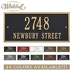 Personalized Cast Metal Address plaque - The Hartford Plaque. Display your address and street name. Custom house number sign.